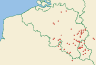 Distribution map of Acarospora fuscata (Schrad.) Th. Fr.  by Paul Diederich