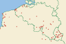 Distribution map of Arthonia atra (Pers.) A. Schneid.  by Paul Diederich