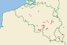 Distribution map of Aspicilia contorta subsp. hoffmanniana S. Ekman & Fröberg  by Paul Diederich