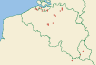 Distribution map of Bacidina adastra (Sparrius & Aptroot) M. Hauck & V. Wirth  by Paul Diederich