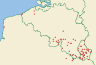 Distribution map of Bacidia rubella (Hoffm.) A. Massal.  by Paul Diederich