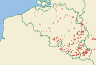 Distribution map of Baeomyces rufus (Huds.) Rebent.  by Paul Diederich