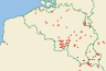 Distribution map of Bilimbia sabuletorum (Schreb.) Arnold  by Paul Diederich