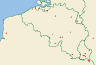 Distribution map of Caloplaca crenulatella (Nyl.) H. Olivier  by Paul Diederich