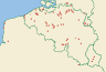 Distribution map of Caloplaca ruderum (Malbr.) J. R. Laundon  by Paul Diederich