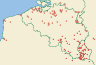 Distribution map of Candelariella vitellina (Hoffm.) Mll. Arg.  by Paul Diederich