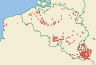 Distribution map of Chaenotheca ferruginea (Sm.) Mig.  by Paul Diederich