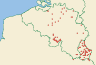 Distribution map of Cladonia chlorophaea (Sommerf.) Spreng.  by Paul Diederich