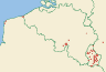 Distribution map of Cladonia ciliata Stirt.  by Paul Diederich