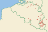 Distribution map of Cladonia coccifera (L.) Willd.  by Paul Diederich