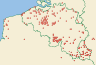 Distribution map of Cladonia coniocraea (Flrke) Spreng., nom. cons.  by Paul Diederich