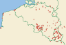 Distribution map of Cladonia furcata (Huds.) Schrad. subsp. furcata  by Paul Diederich