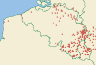 Distribution map of Cladonia macilenta Hoffm.  by Paul Diederich