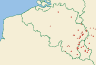 Distribution map of Cladonia pleurota (Flörke) Schaer.  by Paul Diederich