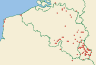 Distribution map of Cladonia portentosa (Dufour) Coem.  by Paul Diederich