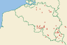 Distribution map of Cladonia pyxidata (L.) Hoffm. subsp. pyxidata  by Paul Diederich