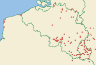 Distribution map of Cladonia ramulosa (With.) J. R. Laundon  by Paul Diederich