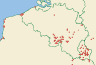 Distribution map of Cladonia rangiformis Hoffm.  by Paul Diederich