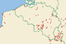 Distribution map of Collema tenax (Sw.) Ach.  by Paul Diederich