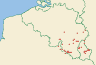 Distribution map of Dendrographa latebrarum (Ach.) Ertz & Tehler  by Paul Diederich