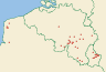 Distribution map of Fellhaneropsis vezdae (Coppins & P. James) Sérus. & Coppins  by Paul Diederich