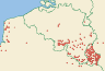 Distribution map of Graphis scripta (L.) Ach.  by Paul Diederich