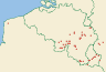 Distribution map of Gyalecta jenensis (Batsch) Zahlbr.  by Paul Diederich