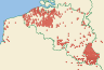 Distribution map of Hypogymnia physodes (L.) Nyl.  by Paul Diederich