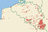 Distribution map of Hypogymnia tubulosa (Schaer.) Hav.  by Paul Diederich