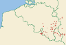 Distribution map of Lasallia pustulata (L.) Mérat  by Paul Diederich