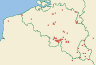 Distribution map of Lecania cyrtella (Ach.) Th. Fr.  by Paul Diederich