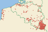 Distribution map of Lecanora expallens Ach.  by Paul Diederich