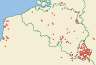 Distribution map of Lepraria lobificans Nyl.  by Paul Diederich