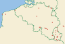 Distribution map of Lecania naegelii (Hepp) Diederich & van den Boom  by Paul Diederich