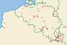 Distribution map of Lepraria vouauxii (Hue) R. C. Harris  by Paul Diederich