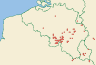 Distribution map of Lobothallia radiosa (Hoffm.) Hafellner  by Paul Diederich