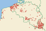 Distribution map of Melanelixia glabratula (Lamy) Sandler & Arup  by Paul Diederich