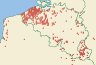 Distribution map of Melanelixia subaurifera (Nyl.) O. Blanco, A. Crespo, Divakar, Essl., D. Hawksw. & Lumbsch  by Paul Diederich