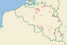 Distribution map of Micarea denigrata (Fr.) Hedl.  by Paul Diederich