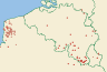 Distribution map of Normandina pulchella (Borrer) Nyl.  by Paul Diederich