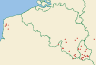 Distribution map of Ochrolechia subviridis (Høeg) Erichsen  by Paul Diederich