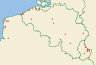 Distribution map of Opegrapha niveoatra (Borrer) J. R. Laundon  by Paul Diederich