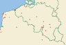 Distribution map of Opegrapha vulgata (Ach.) Ach.  by Paul Diederich