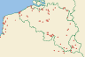 Distribution map of Parmotrema perlatum (Huds.) M. Choisy  by Paul Diederich