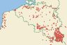 Distribution map of Parmelia sulcata Taylor  by Paul Diederich