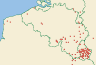 Distribution map of Parmelina tiliacea (Hoffm.) Hale  by Paul Diederich