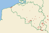 Distribution map of Peltigera canina (L.) Willd.  by Paul Diederich