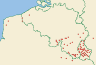 Distribution map of Pertusaria coccodes (Ach.) Nyl.  by Paul Diederich