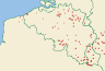 Distribution map of Peltigera didactyla (With.) J. R. Laundon  by Paul Diederich