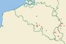 Distribution map of Peltigera hymenina (Ach.) Delise  by Paul Diederich